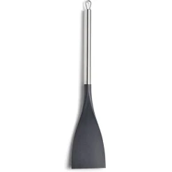 Spatule de cuisine en plastique avec manche en inox L.37,2cm