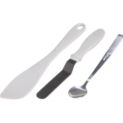 Spatule x2 et cuillère x1 pour crêpe