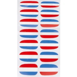 Sticker ongles tricolore supporter France x14