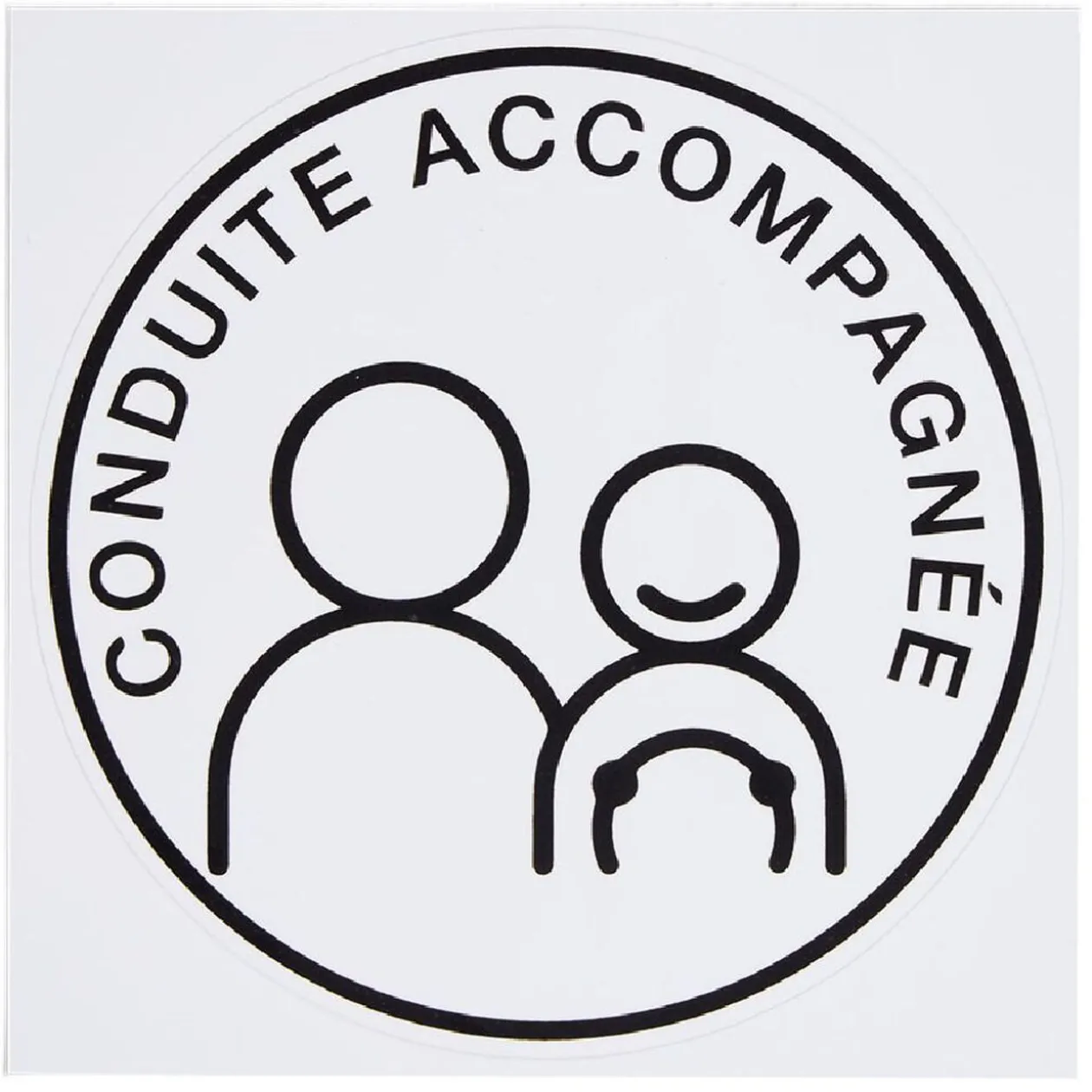 Sticker voiture jeune conducteur