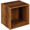 Structure Box Cube 1 case 35,2x30x35,2cm bois marron
