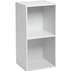 Structure Box Cube 2 cases 35,2x30x69,2cm bois blanc