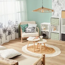 Structure Box Cube 3 cases 35x30x103cm bois blanc