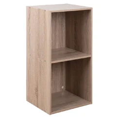 Structure Box Cube 2 cases en bois marron