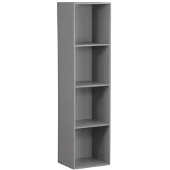 Structure Box Cube 4 cases 35x30x137cm bois gris