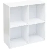 Structure Box Cube 4 cases 70x30x70cm bois blanc