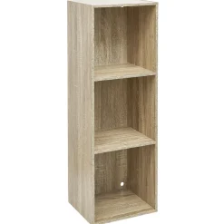 Structure Box Cube 3 cases 35x30x105cm bois marron
