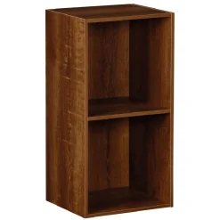 Structure Box Cube 2 cases 35,2x30x69,2cm bois marron