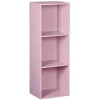 Structure Box Cube 3 cases 35,2x30x103,2cm bois rose