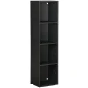 Structure Box Cube 4 cases 35,2x30x137,2cm bois noir