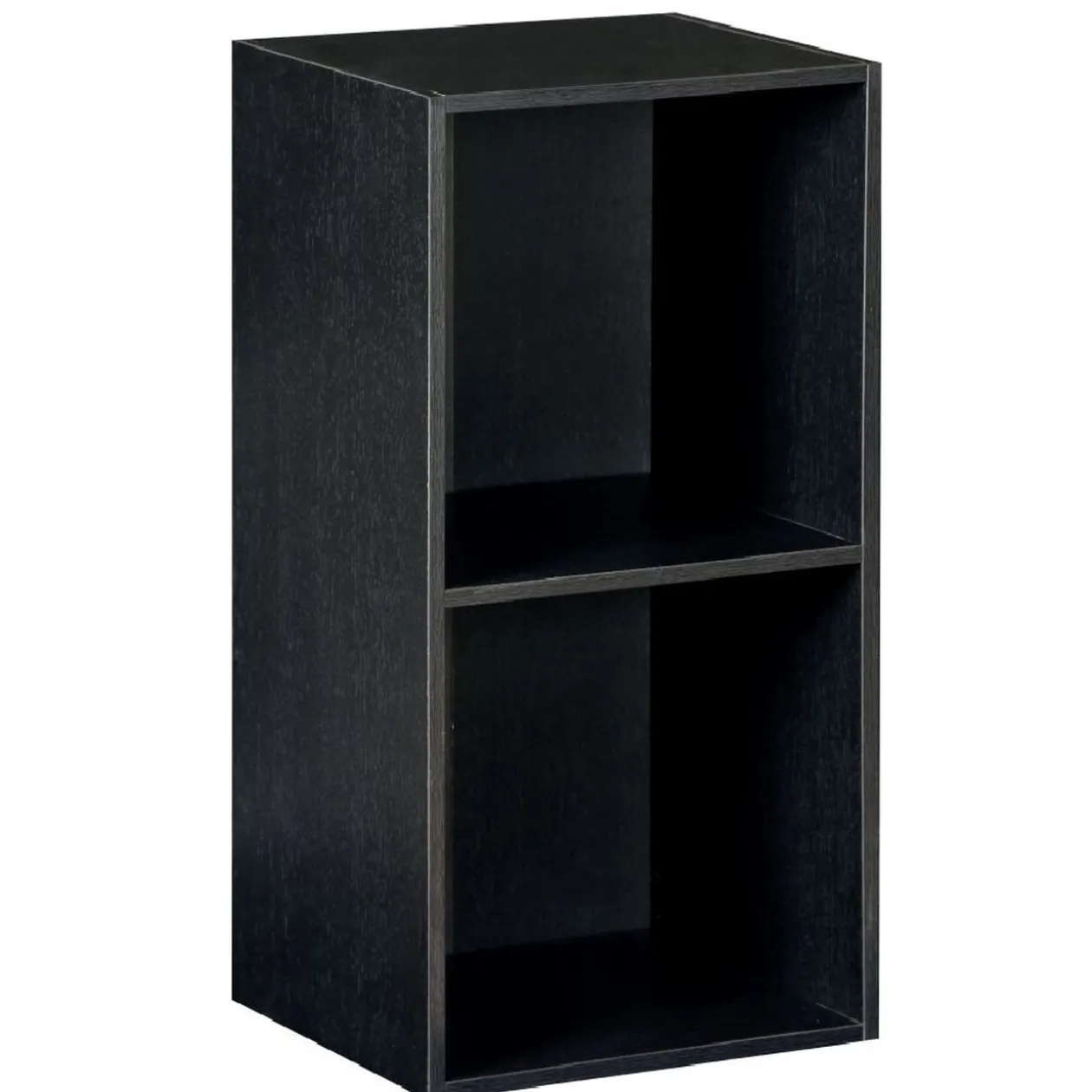 Structure Box Cube 2 cases 35,2x30x69,2cm bois noir