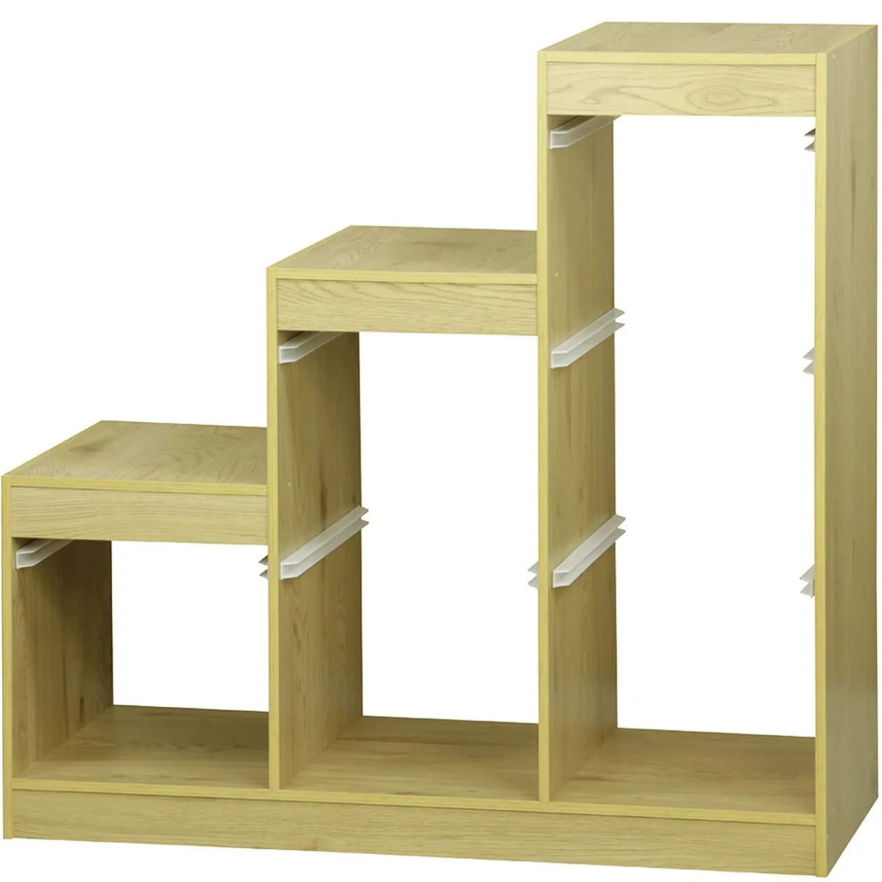 Structure de rangement en bois 6 compartiments L97x44xH94cm