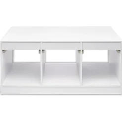 Structure de rangement horizontale pour 3 bacs coulissants