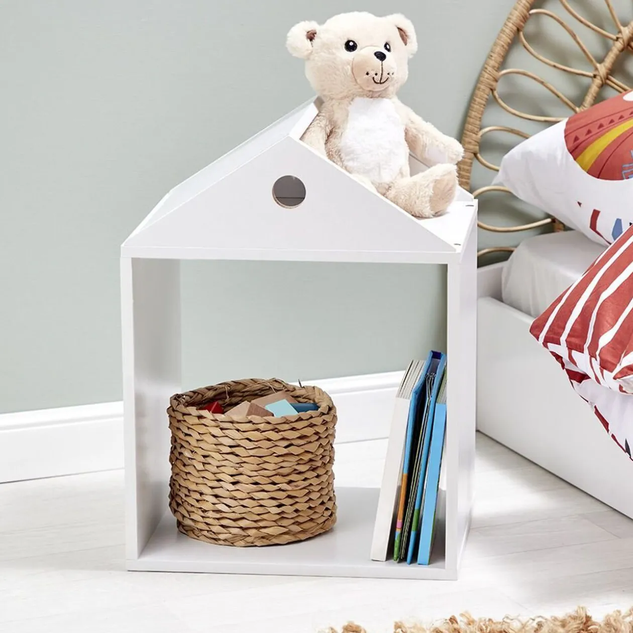 Structure maison enfant Box Cube bois blanc