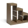 Structure pour bac de rangement 6 cases bois marron
