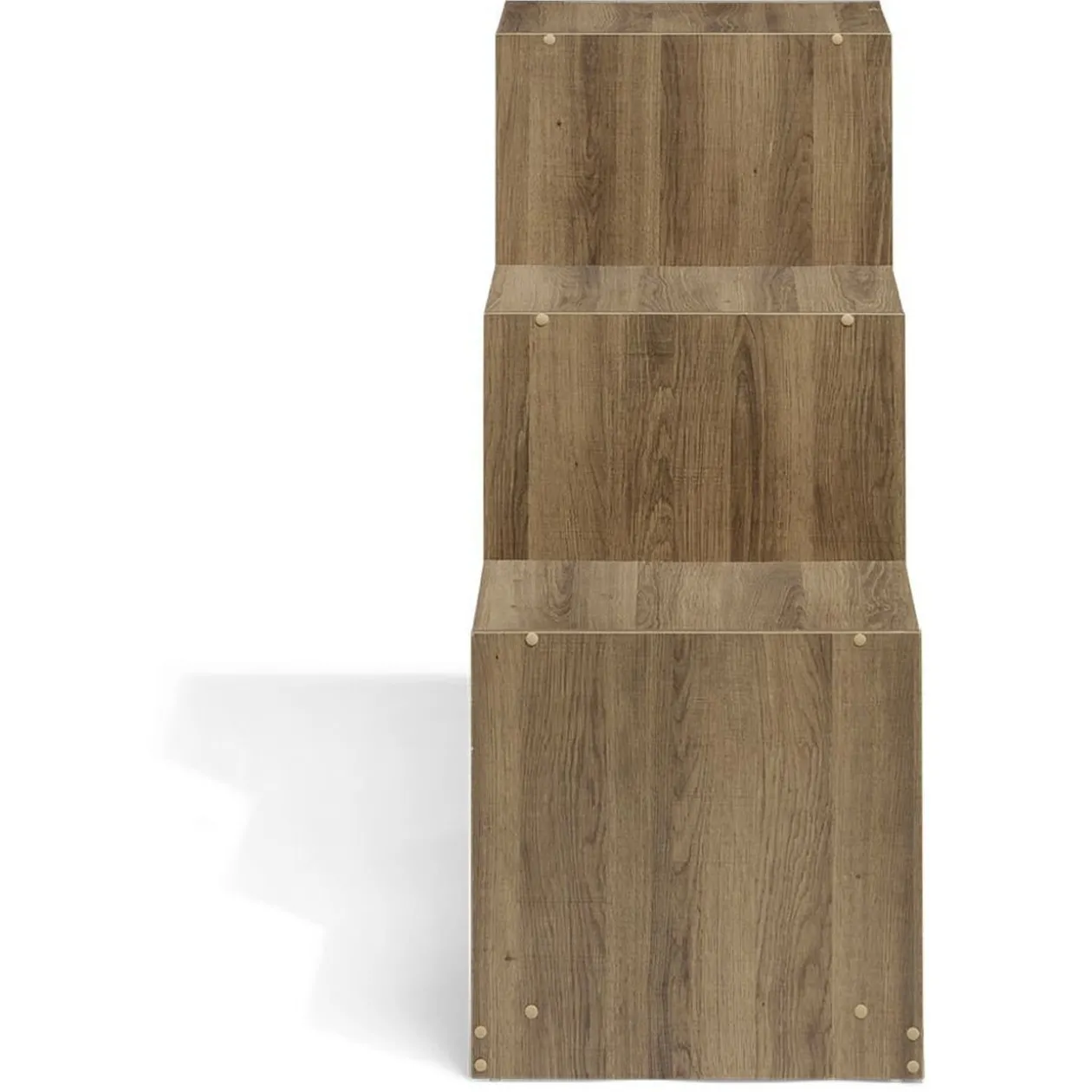 Structure pour bac de rangement 6 cases bois marron