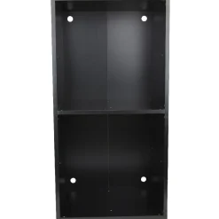 Structure étagère 2 cases bois noir