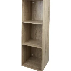 Structure étagère 3 cases bois clair