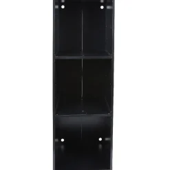 Structure étagère 3 cases bois noir