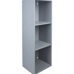 Structure étagère 3 cases bois gris