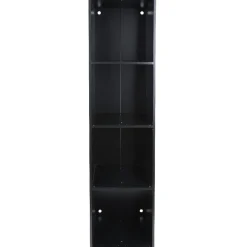 Structure étagère 4 cases bois noir