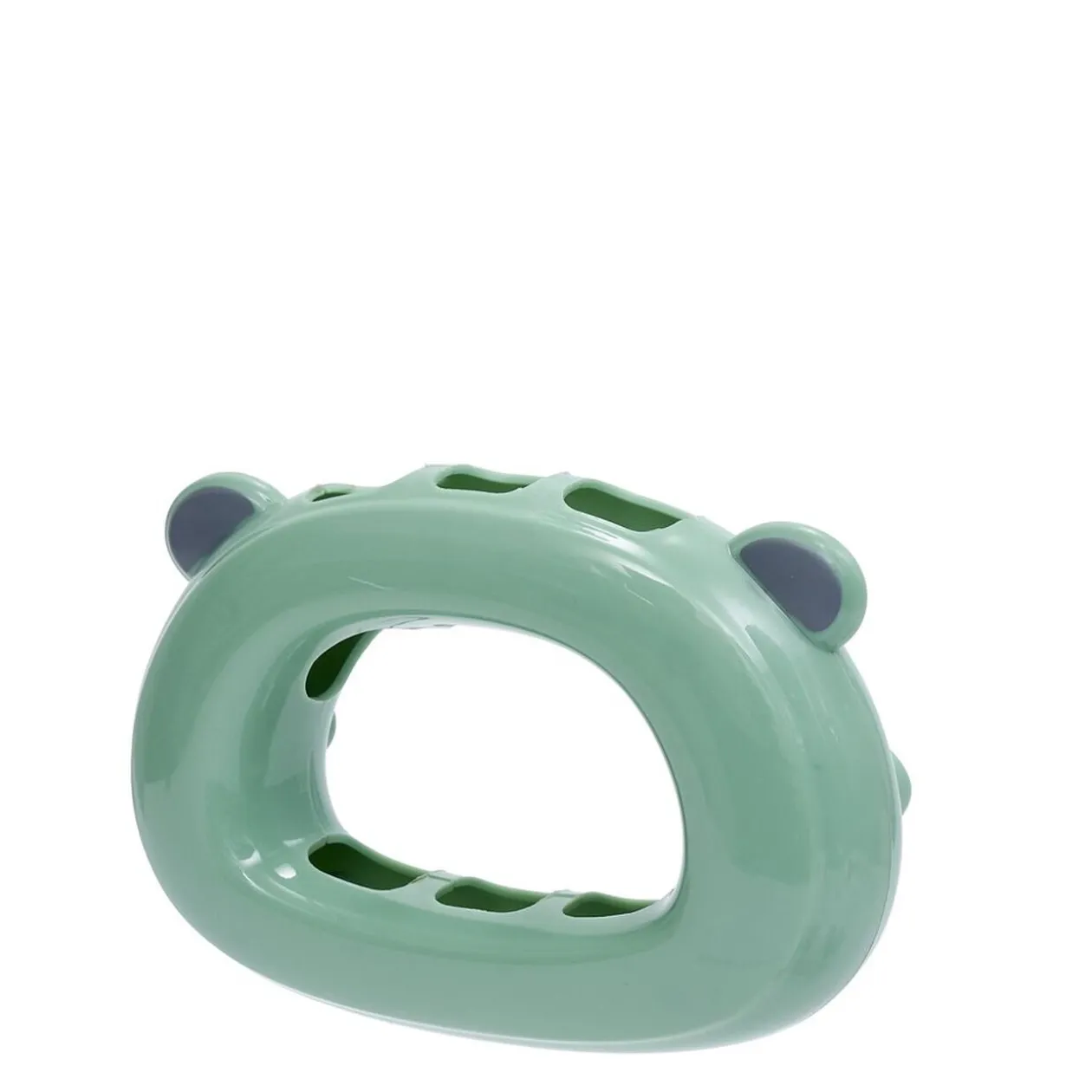 Support 3 brosses à dents enfant vert