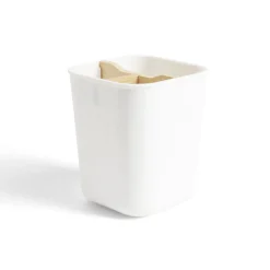 Support brosse à dents bambou et plastique blanc