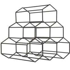 Support déco range bouteilles x6