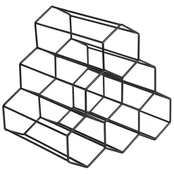 Support déco range bouteilles x6