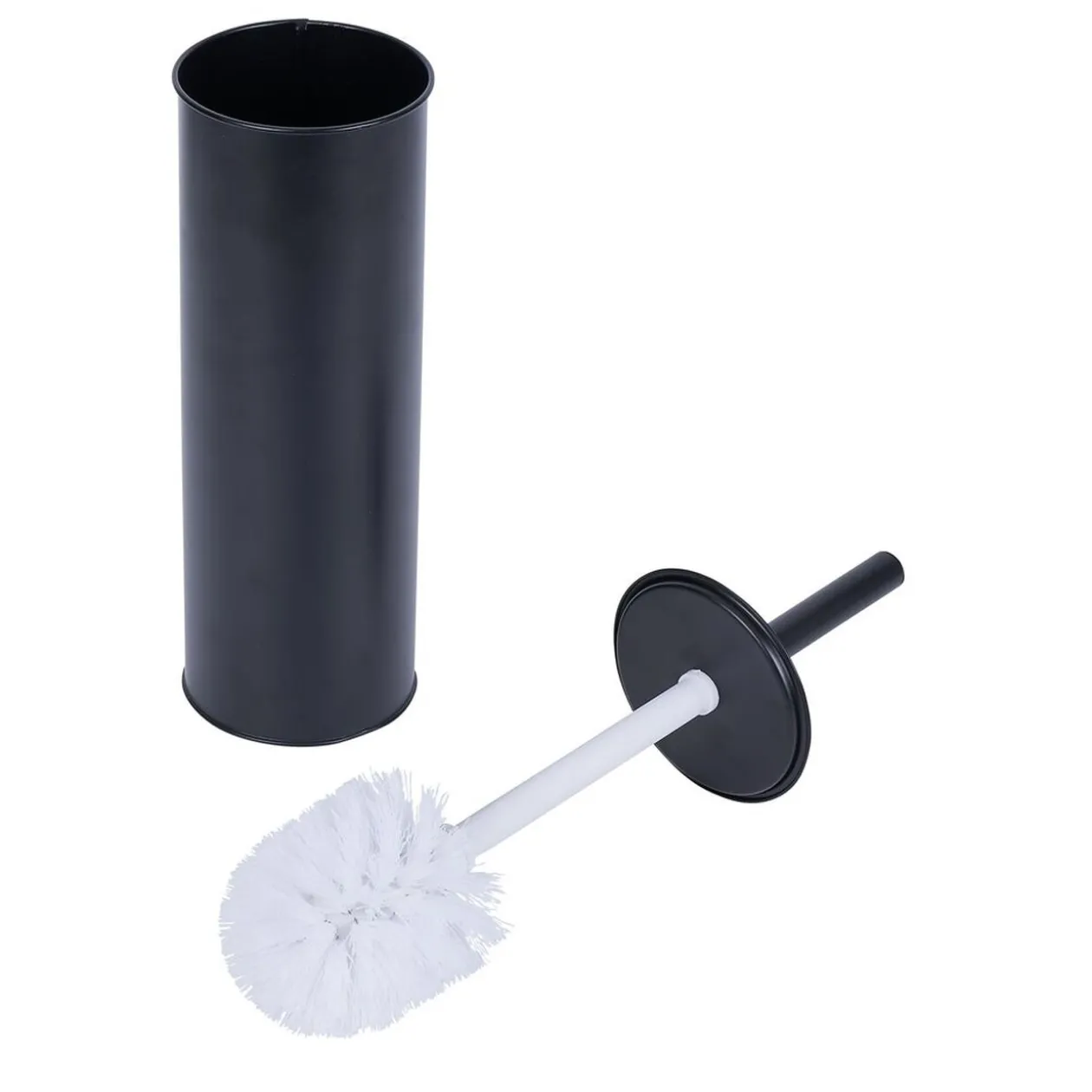 Support papier WC et téléphone noir 36xH66x13,5cm