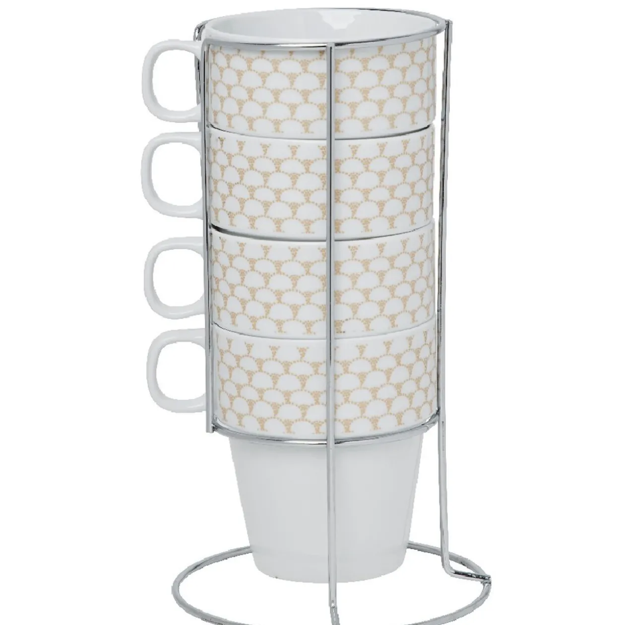 Support tasse avec 4 tasses empilables