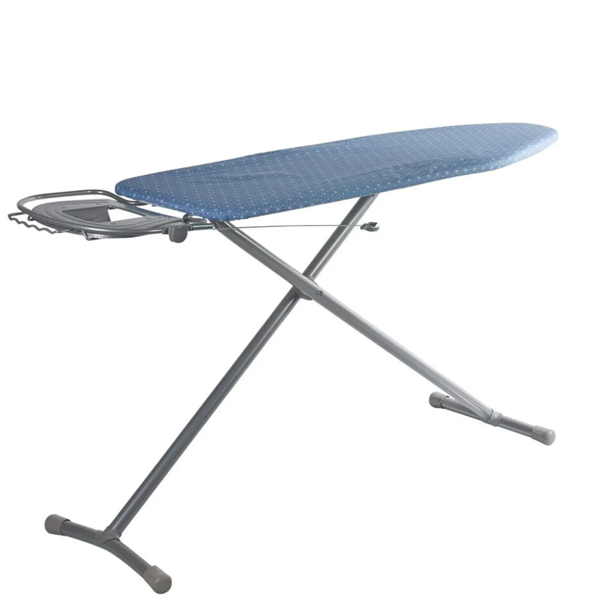 Table à repasser avec housse imprimé bleu
