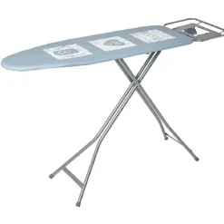 Table à repasser motif coeur Love bleu et blanc
