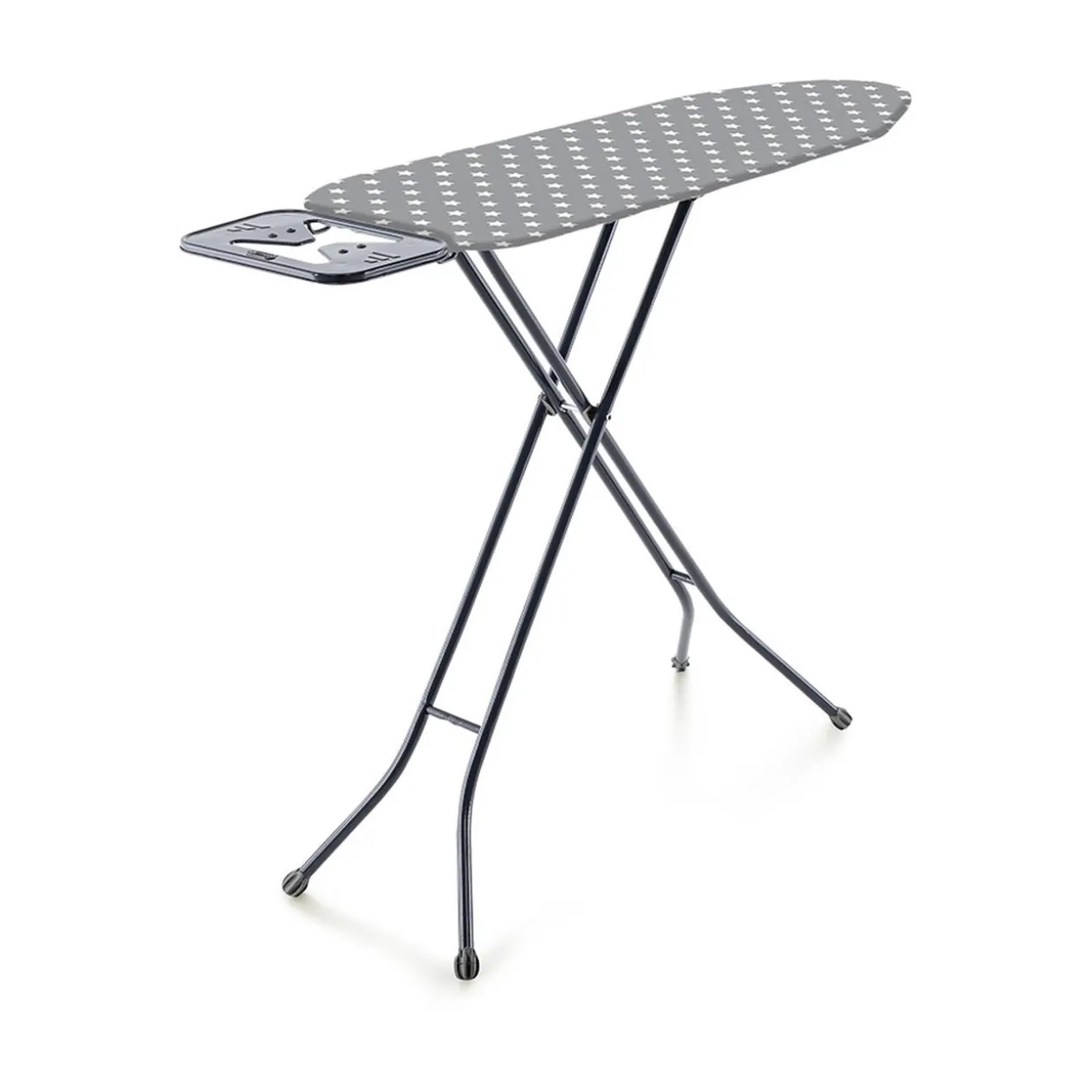 Table à repasser réglable gris anthracite et étoiles