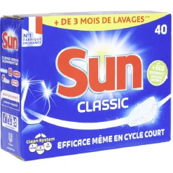 Tablette lave-vaisselle Sun Classic 40 doses