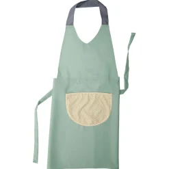 Tablier de ménage imprimé noir