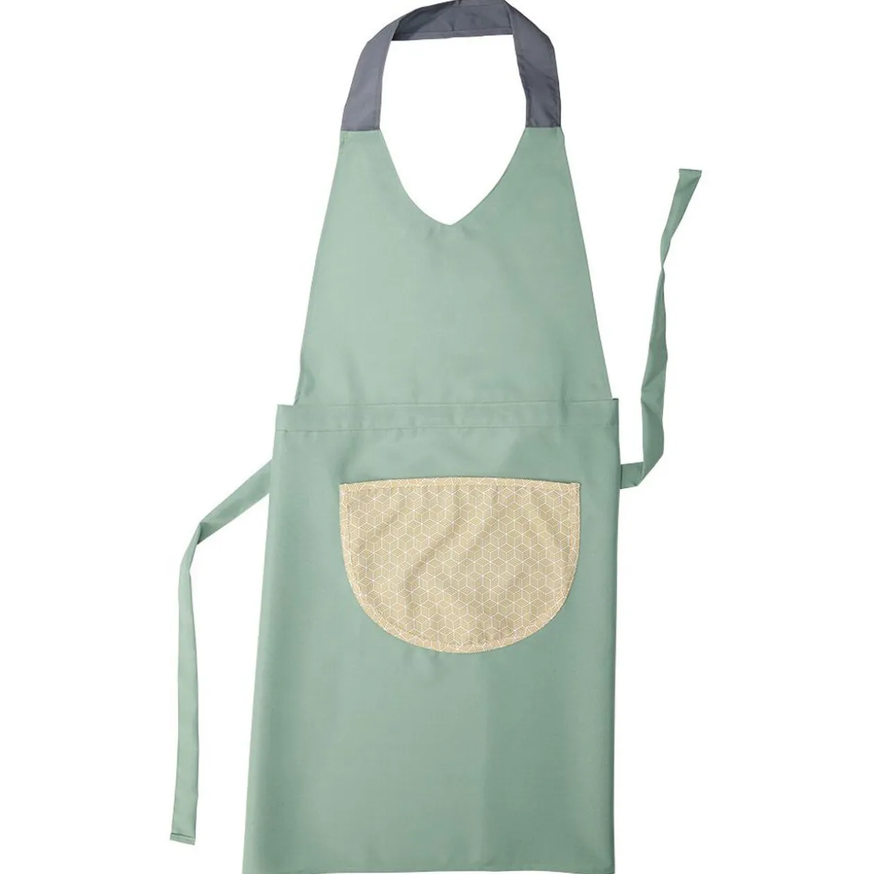 Tablier de ménage imprimé noir