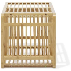 Étagère 2 cases Macao bambou naturel - L33xH.64,5xP.33 cm