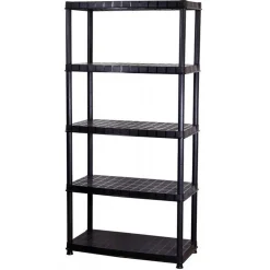 Étagère 5 niveaux noir