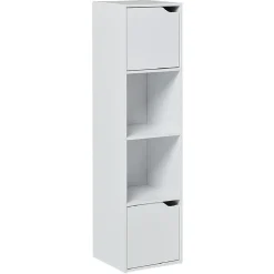 Étagère Adam en bois blanc 4 niches