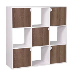 Étagère Adam MDF blanche 9 cubes 90xH90x29,5cm