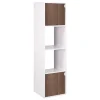 Étagère Adam MDF blanche 4 cubes 30xH120x29,5cm