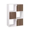 Étagère Adam MDF blanche 6 cubes 60xH90x29,5cm