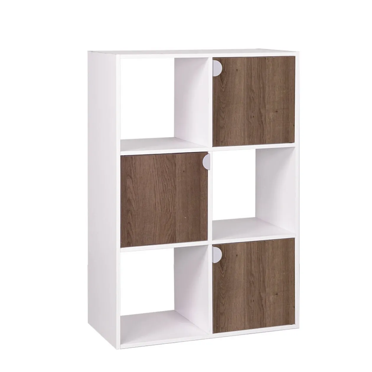 Étagère Adam MDF blanche 6 cubes 60xH90x29,5cm