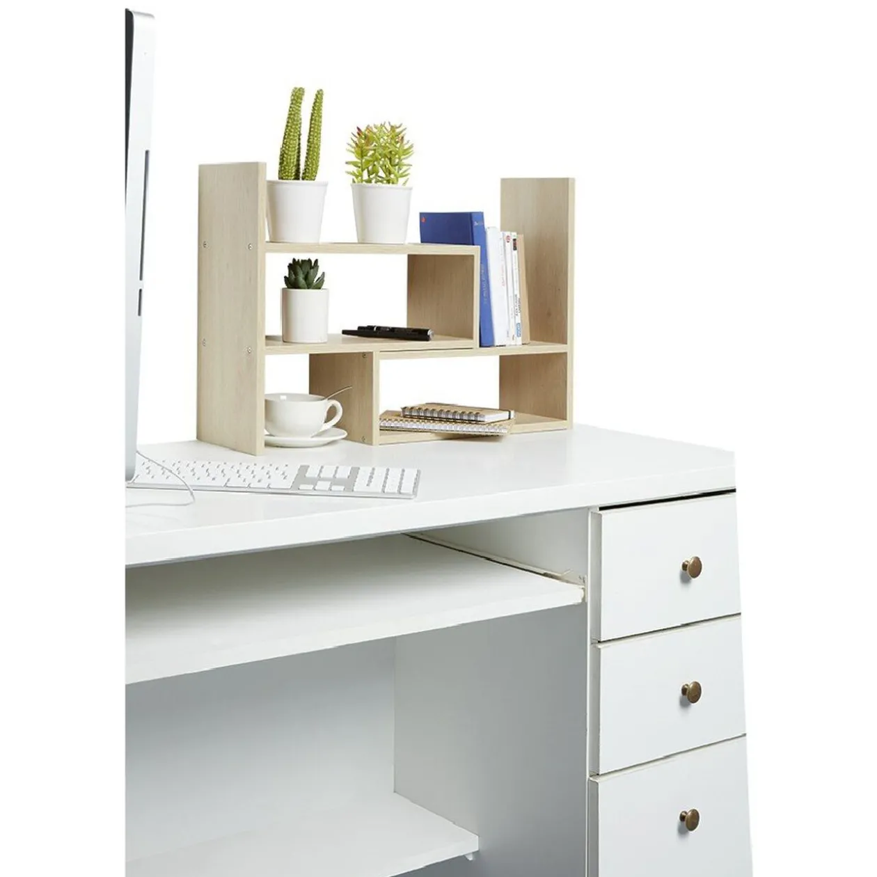 Étagère de bureau modulable bois