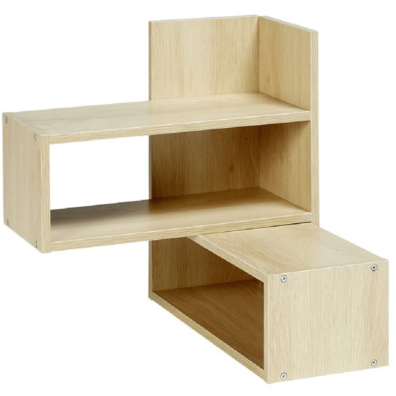 Étagère de bureau modulable bois