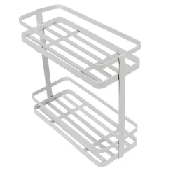 Étagère de cuisine design filaire métal blanc à poser