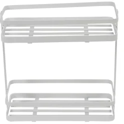 Étagère de cuisine design filaire métal blanc à poser