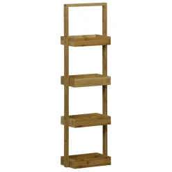 Étagère de rangement bambou 4 niveaux