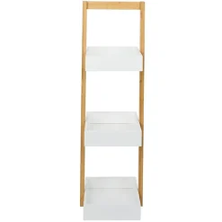 Étagère de salle de bain à 3 niveaux bambou 22x24xH73cm